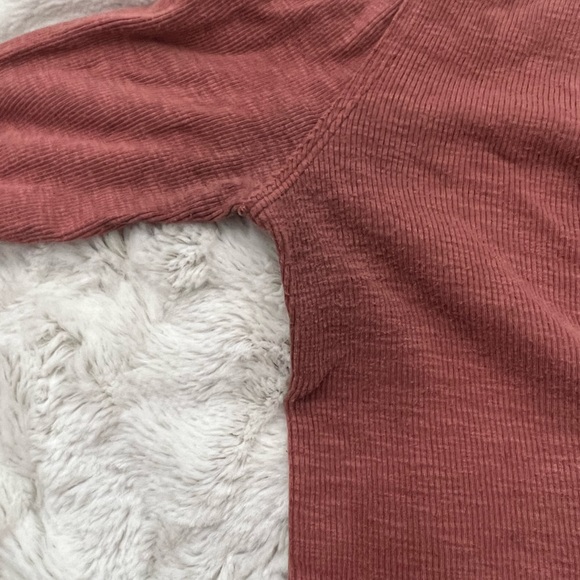 FREE PEOPLE Orange long sleeve top - Picture 3 of 4